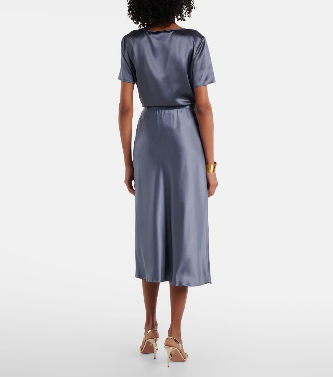 Carnet silk satin midi skirt | Max Mara