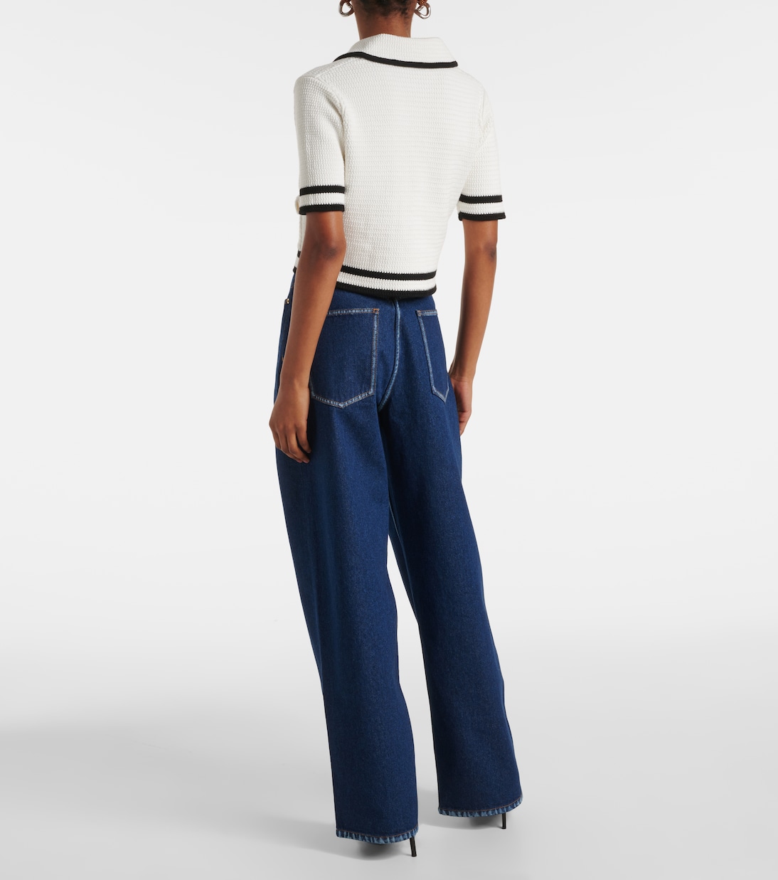 Jeans a gamba larga e vita alta | Nina Ricci