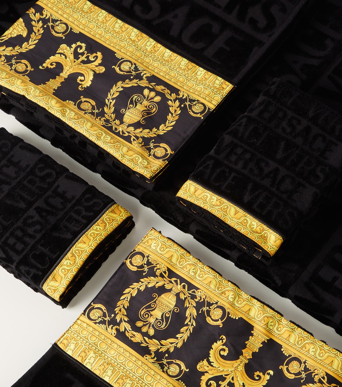 Versace Allover set of 5 terry towels | Versace Home