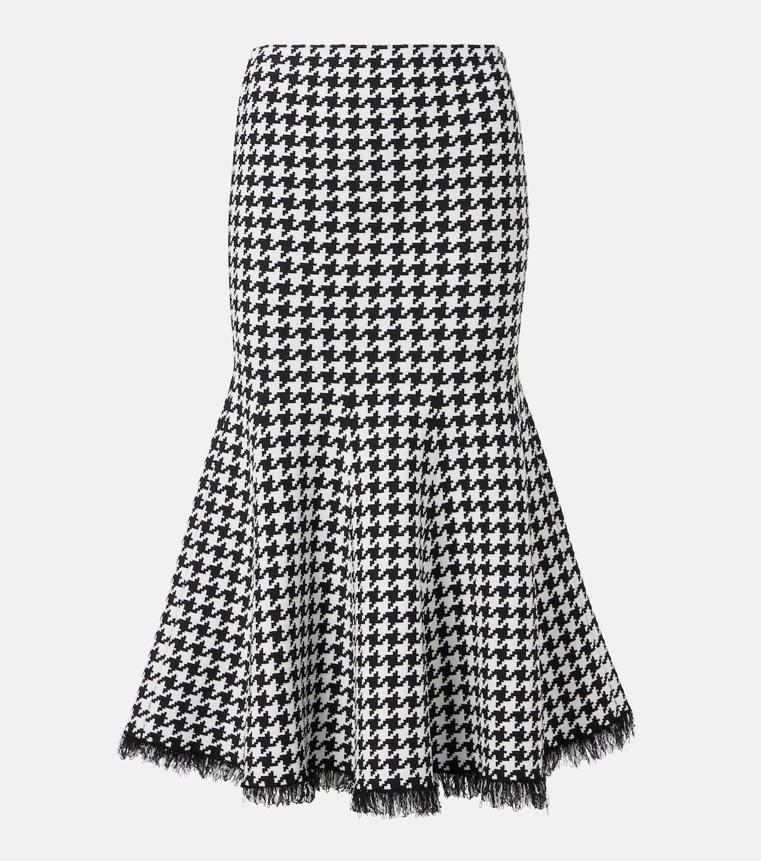 Gonna midi pied-de-poule | McQueen