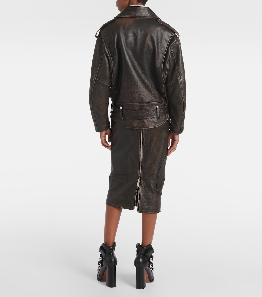 Giacca biker in pelle | McQueen