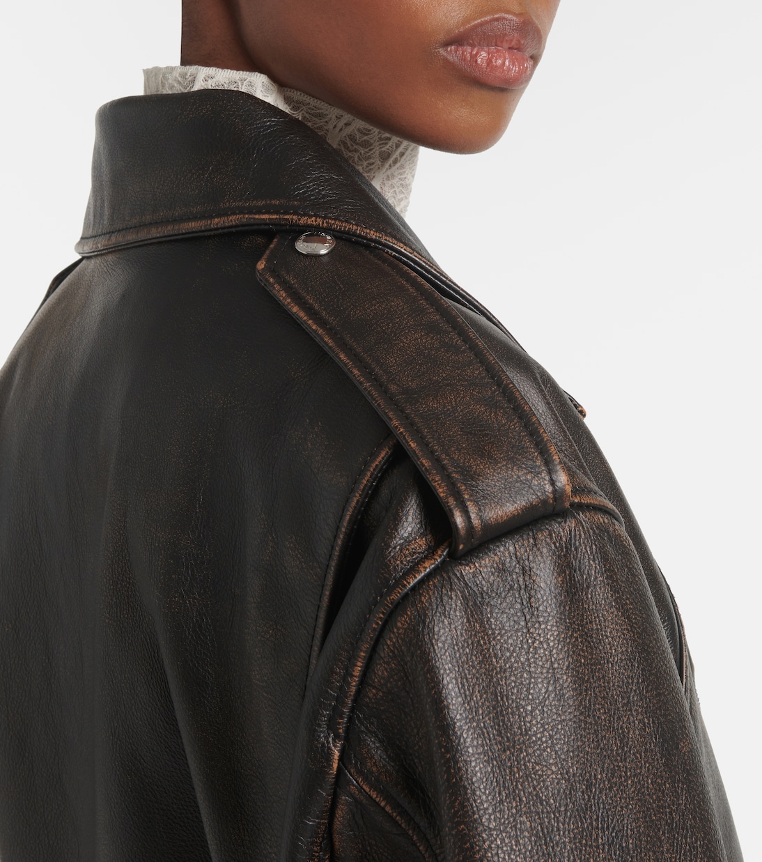 Giacca biker in pelle | McQueen