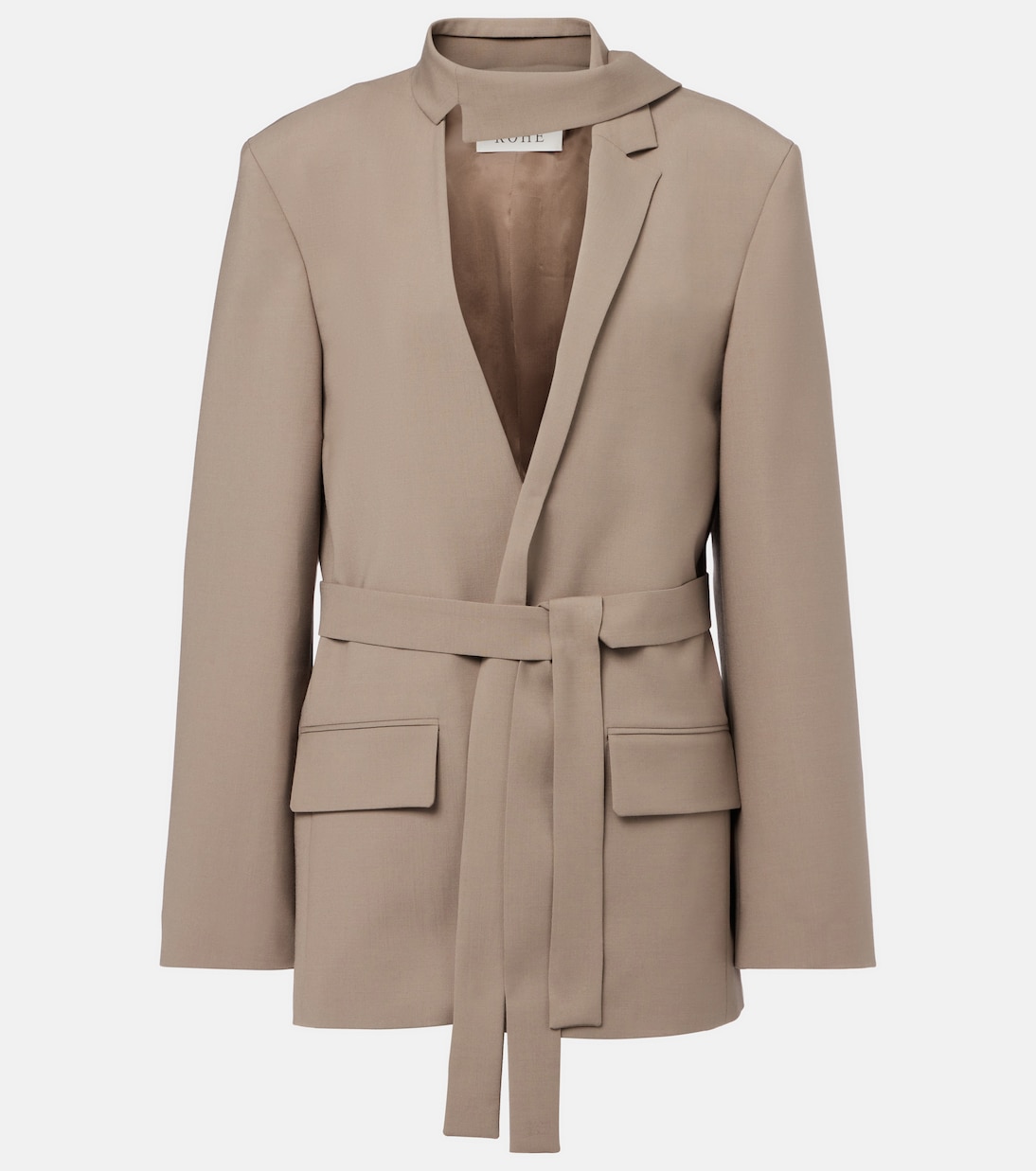 Deconstructed belted blazer | Róhe