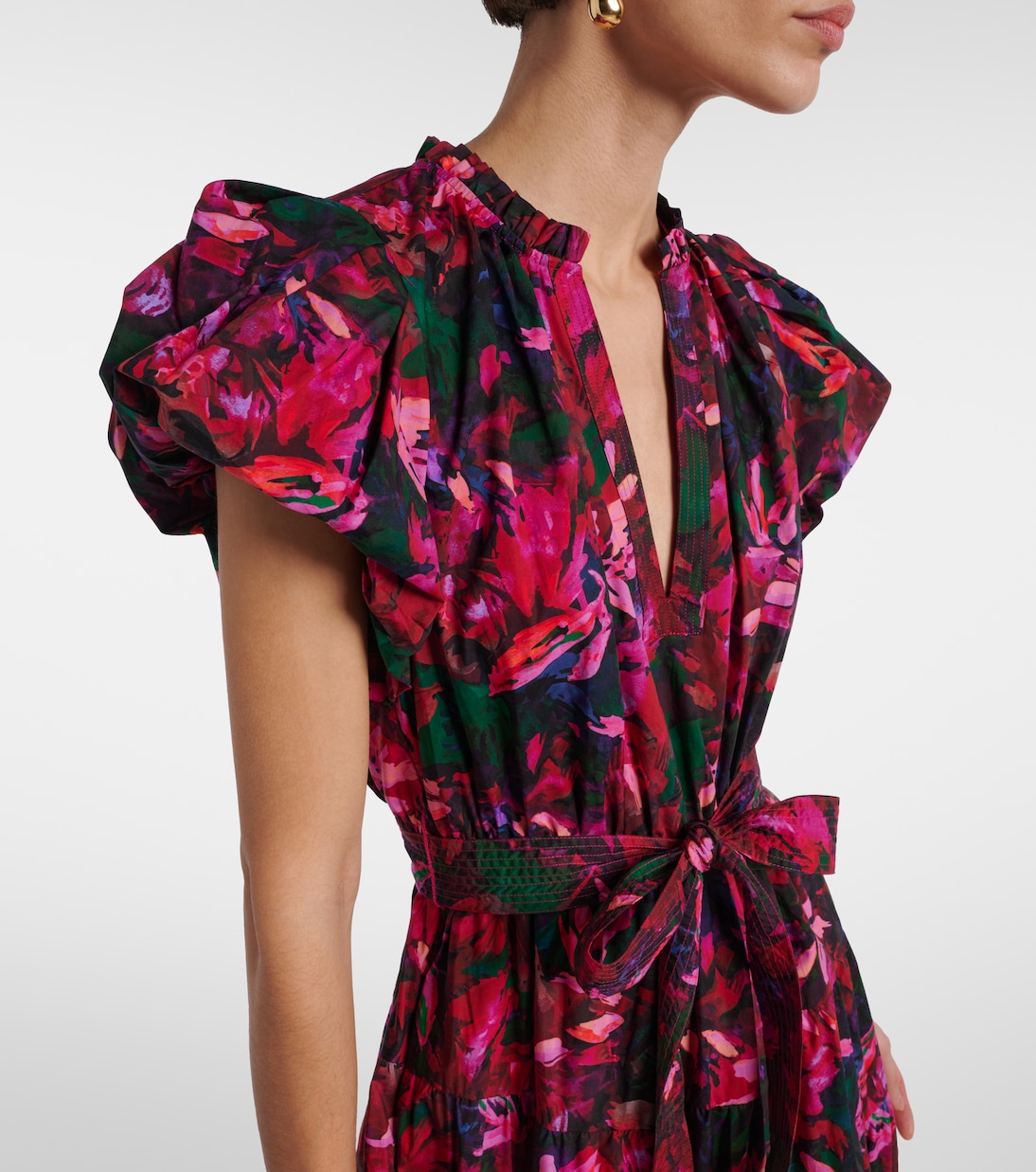 Abito midi Ottilie in cotone con stampa | Ulla Johnson