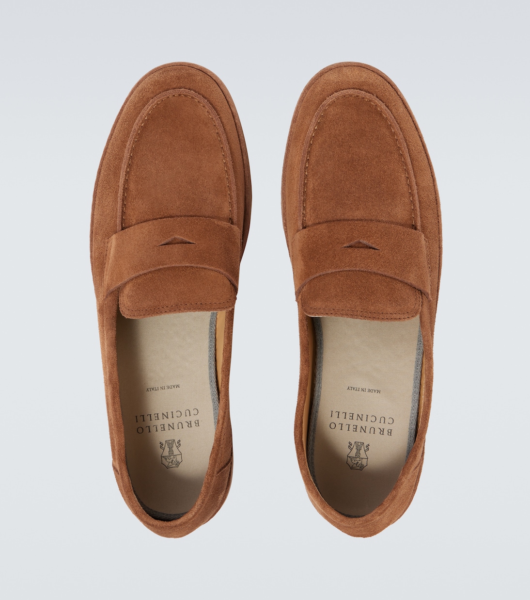 Loafers aus Veloursleder | Brunello Cucinelli