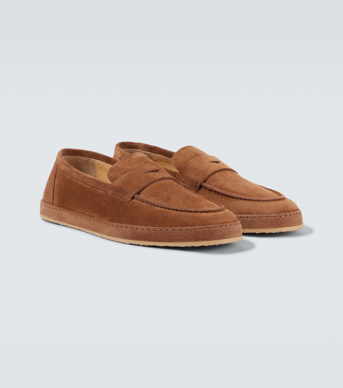 Loafers aus Veloursleder | Brunello Cucinelli