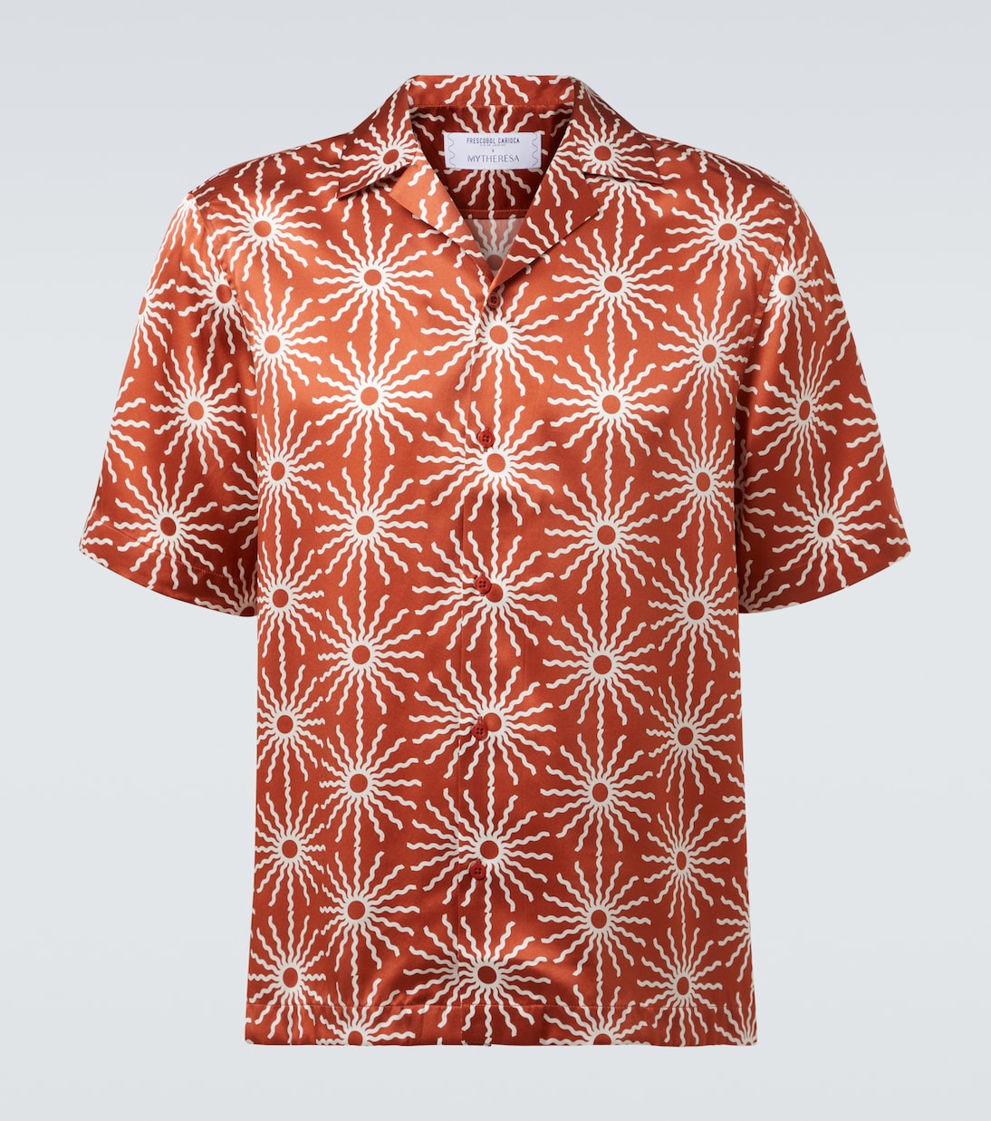 Camicia bowling Roberto in seta con stampa | Frescobol Carioca