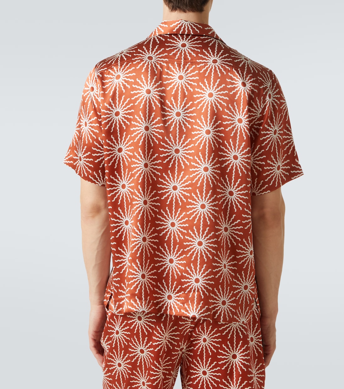 Camicia bowling Roberto in seta con stampa | Frescobol Carioca