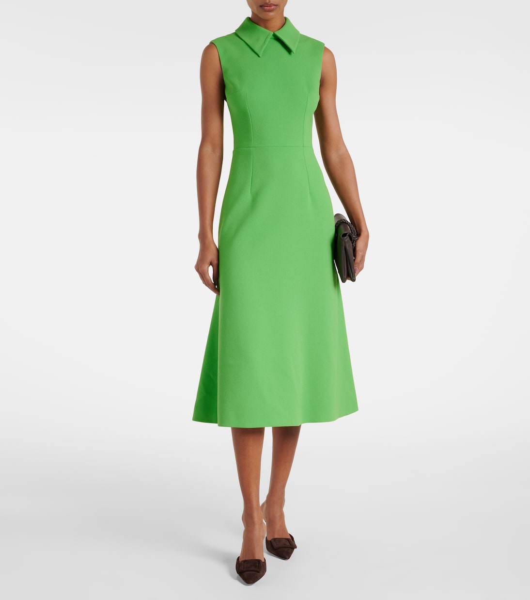 Leontine wool crêpe midi dress | Emilia Wickstead