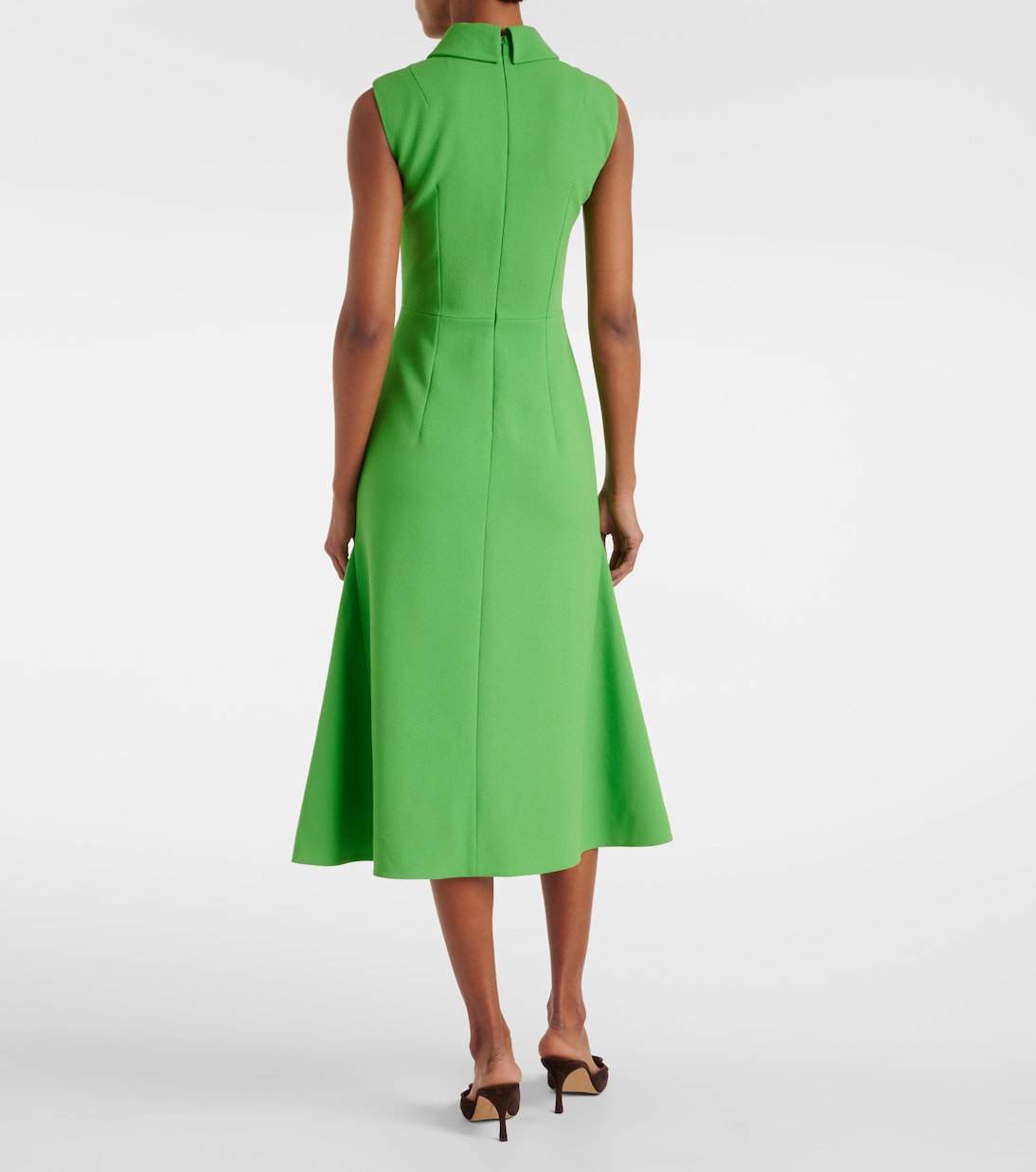 Leontine wool crêpe midi dress | Emilia Wickstead
