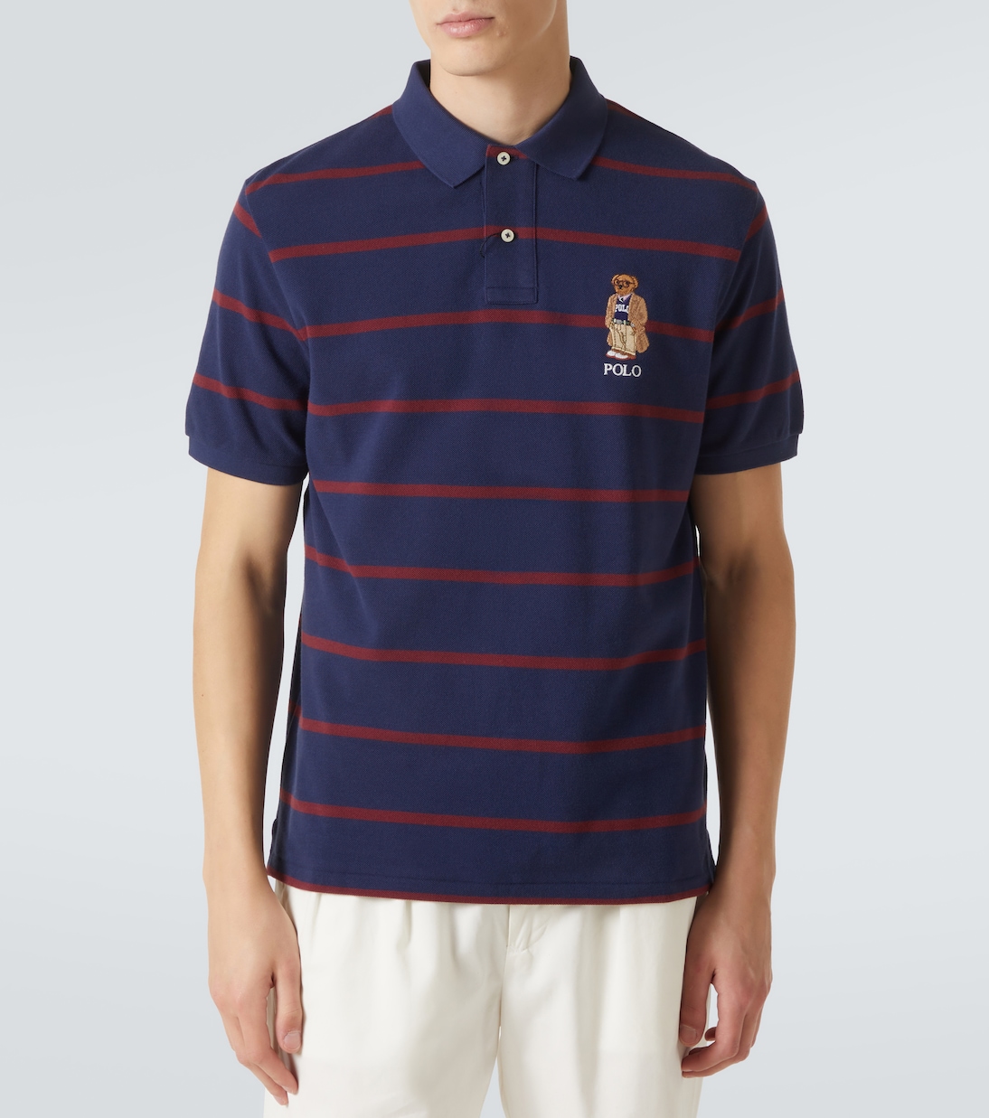 Polo Bear striped cotton polo shirt | Polo Ralph Lauren