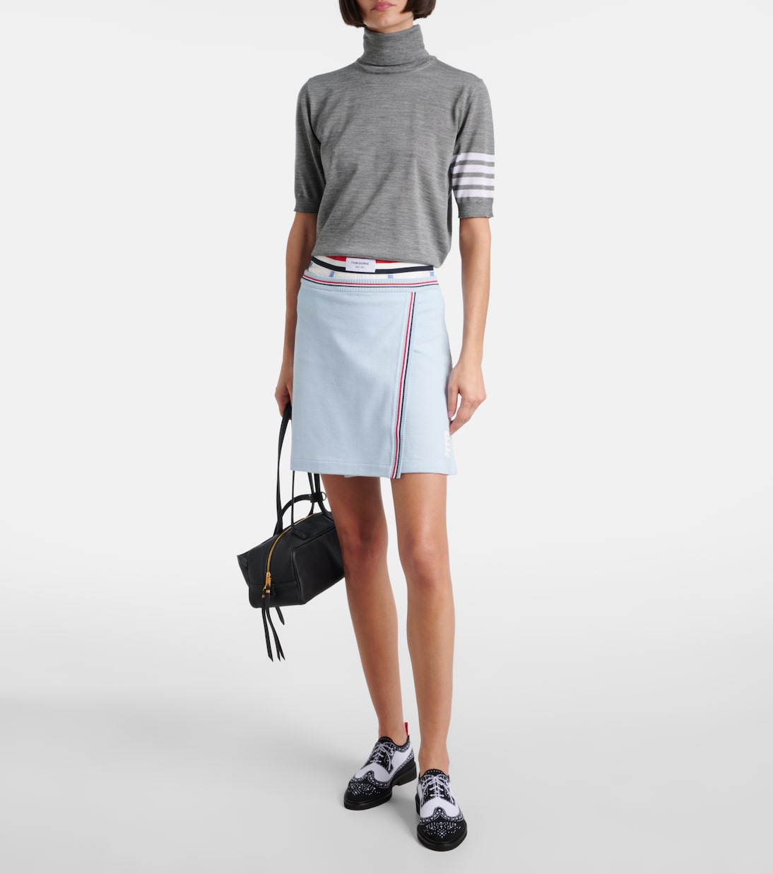 4-Bar wool turtleneck sweater  | Thom Browne