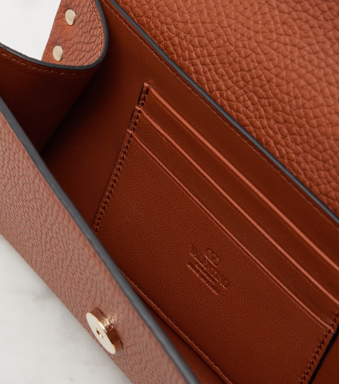 Rockstud leather wallet on chain | Valentino Garavani