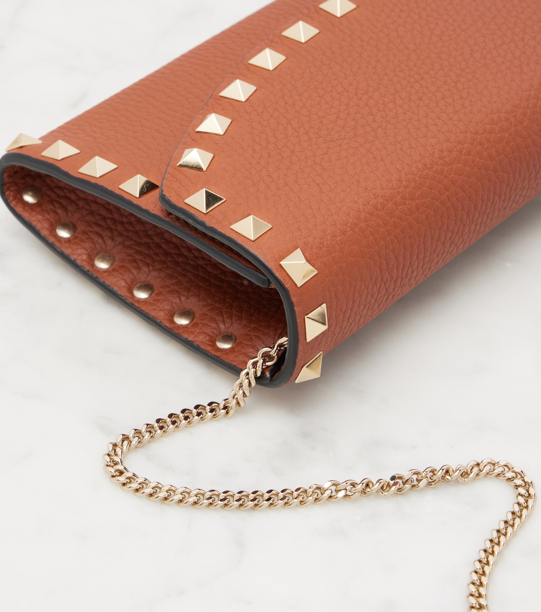Rockstud leather wallet on chain | Valentino Garavani