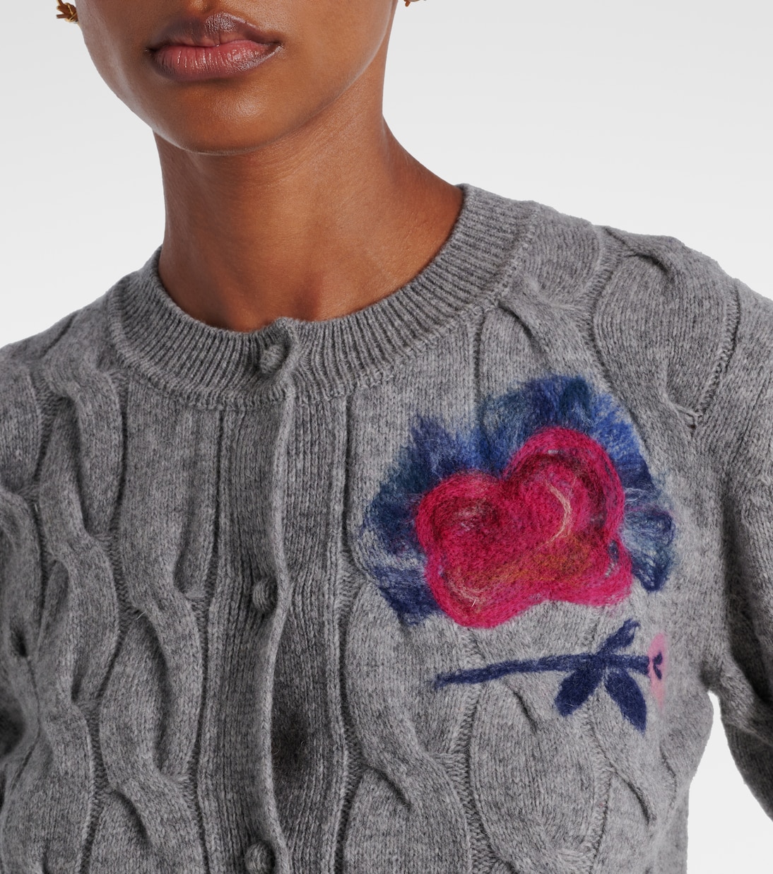 Cardigan en laine mélangée | Erdem