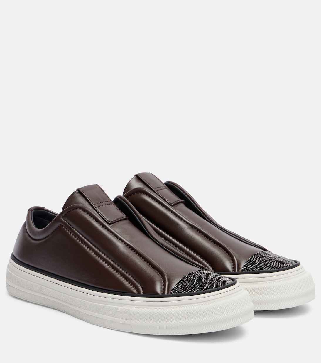 Baskets Monili en cuir | Brunello Cucinelli