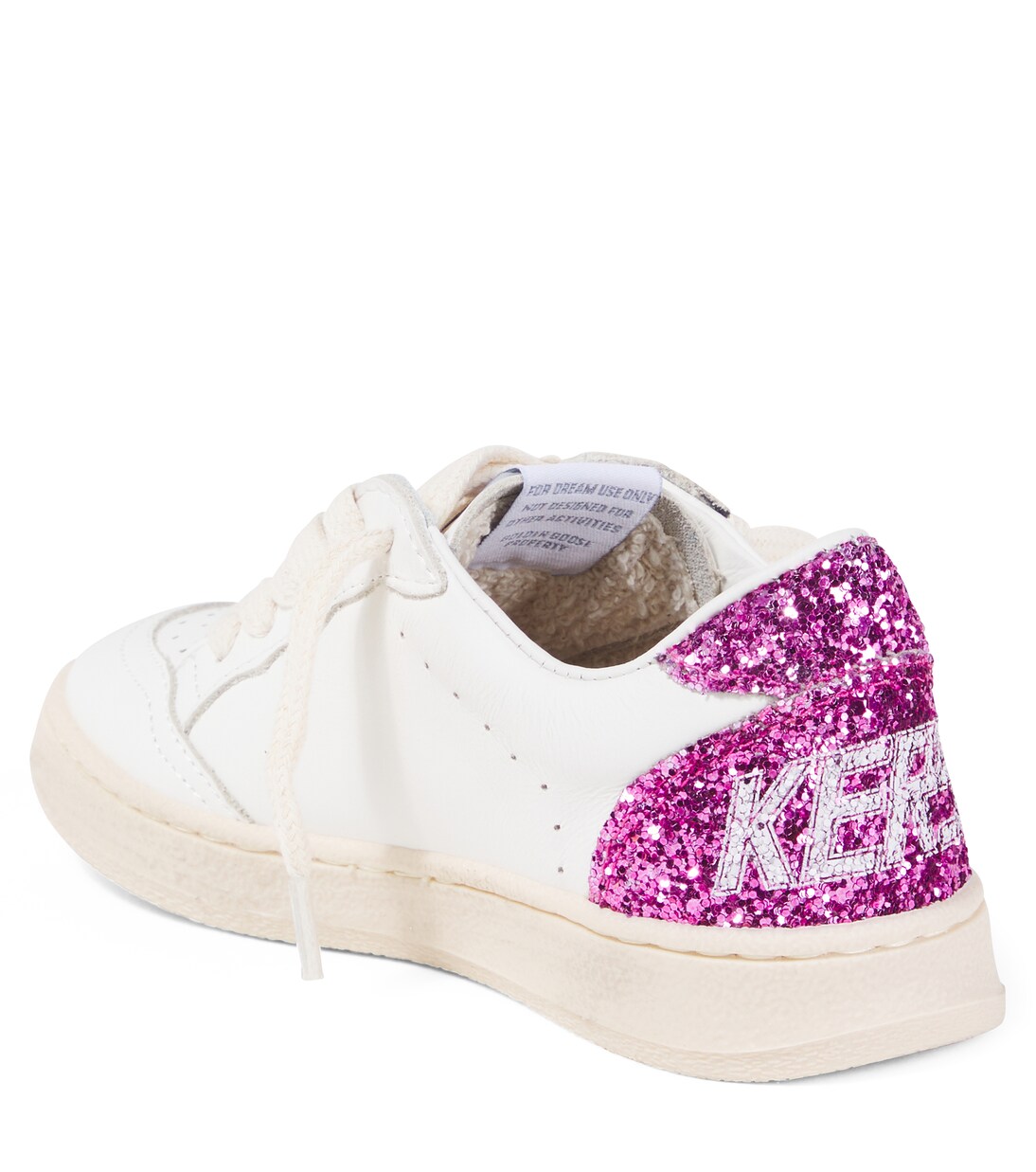 Ballstar glitter leather sneakers | Golden Goose Kids