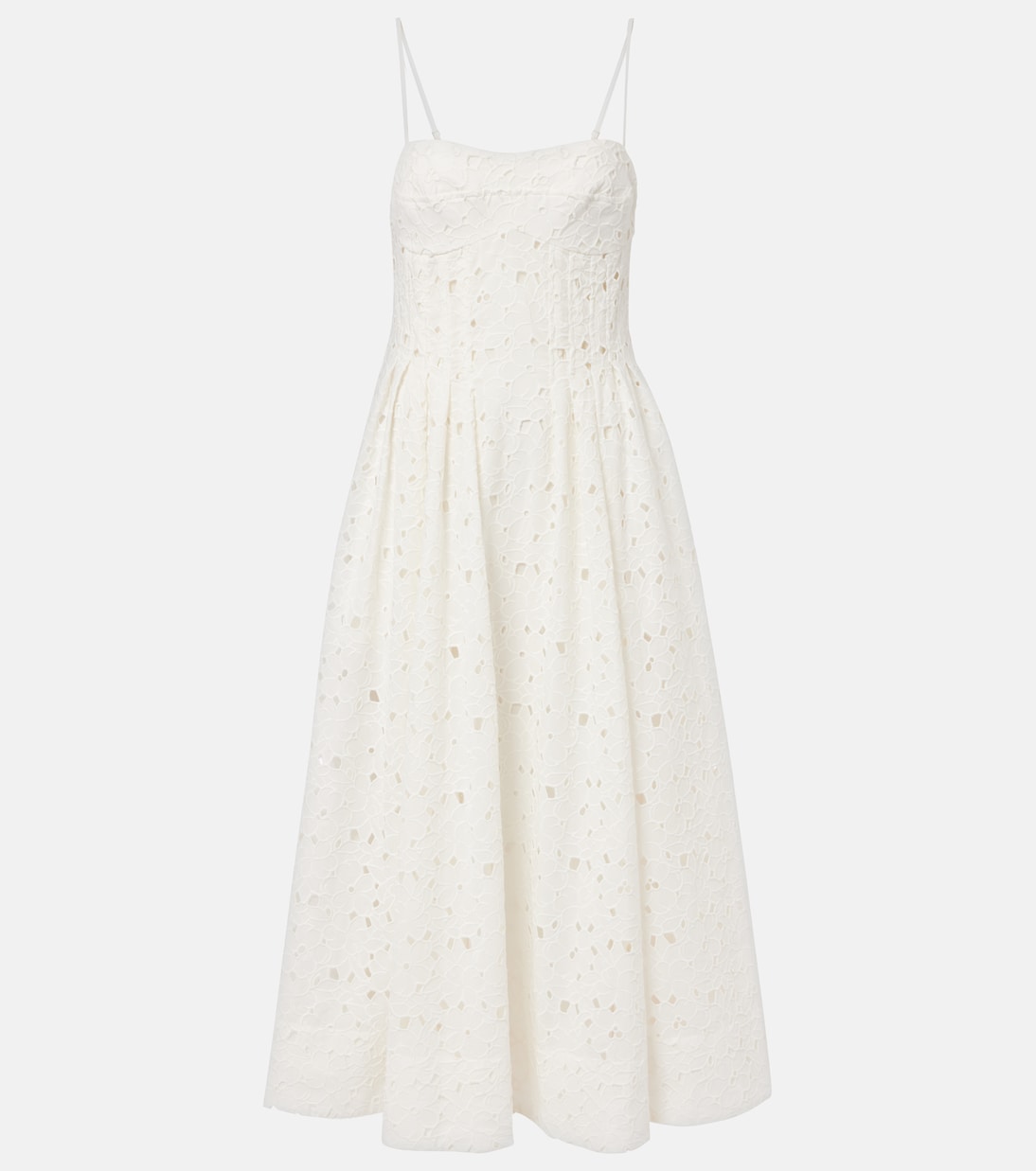 Kittiya broderie anglaise cotton midi dress | Simkhai