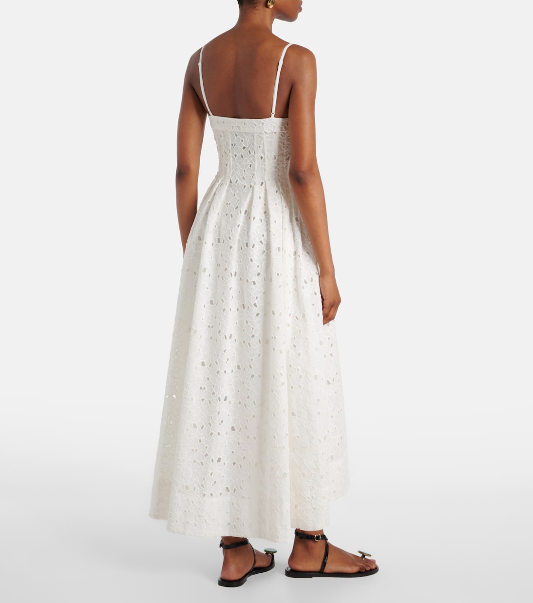 Kittiya broderie anglaise cotton midi dress | Simkhai
