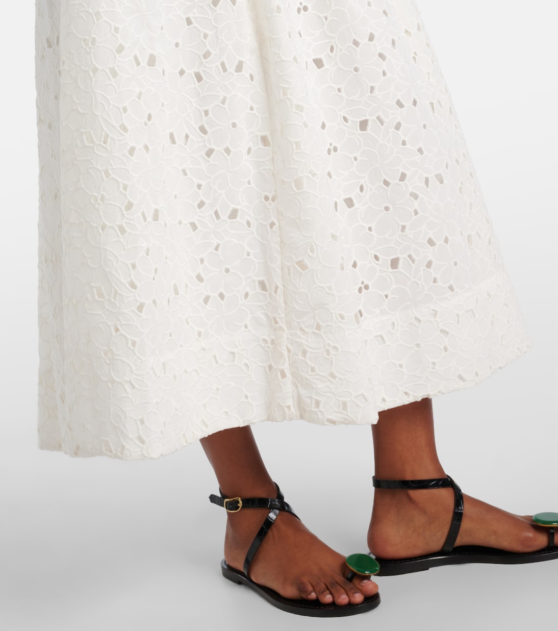 Kittiya broderie anglaise cotton midi dress | Simkhai