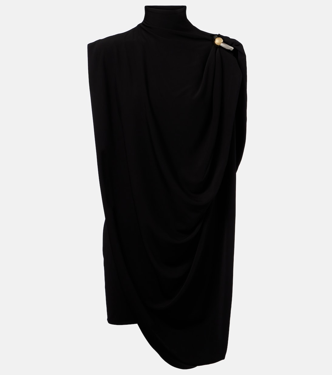 Draped embellished jersey minidress | Jean Paul Gaultier