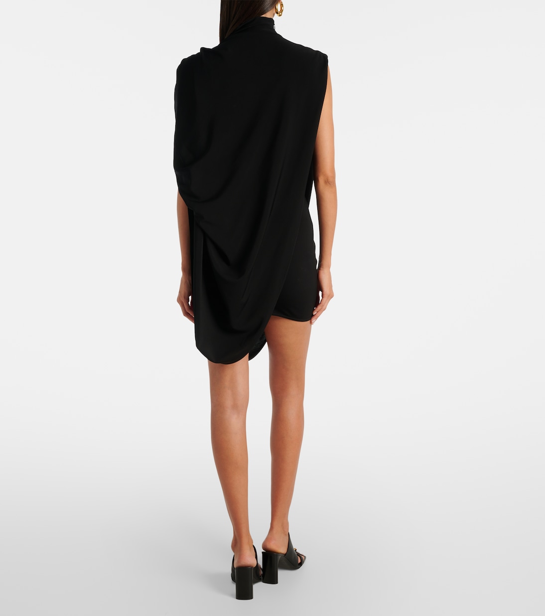 Draped embellished jersey minidress | Jean Paul Gaultier