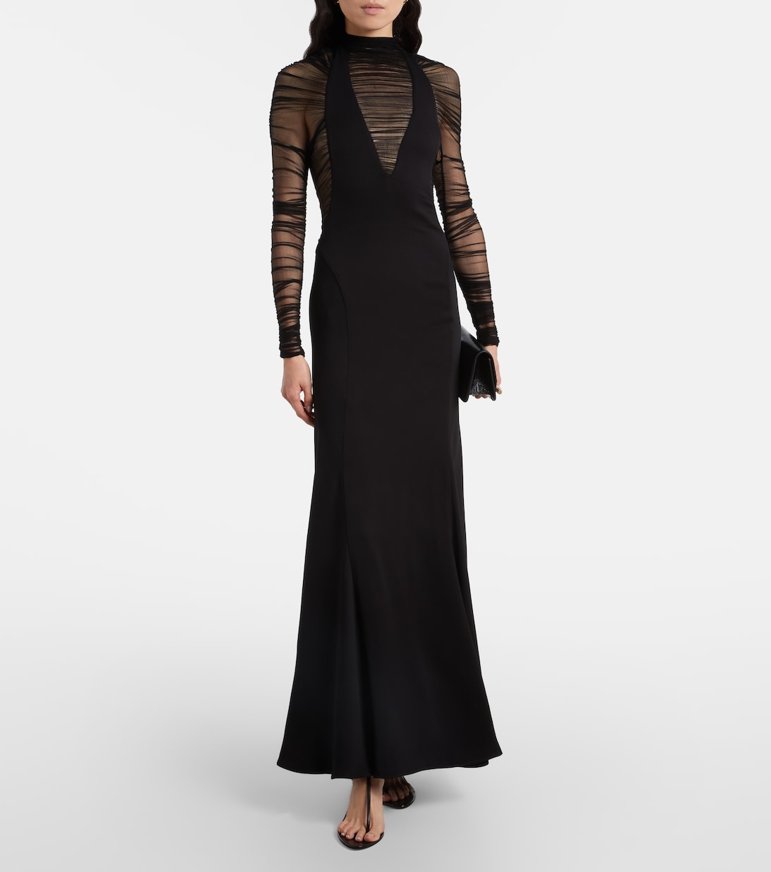 Uma semi-sheer maxi dress | Christopher Esber