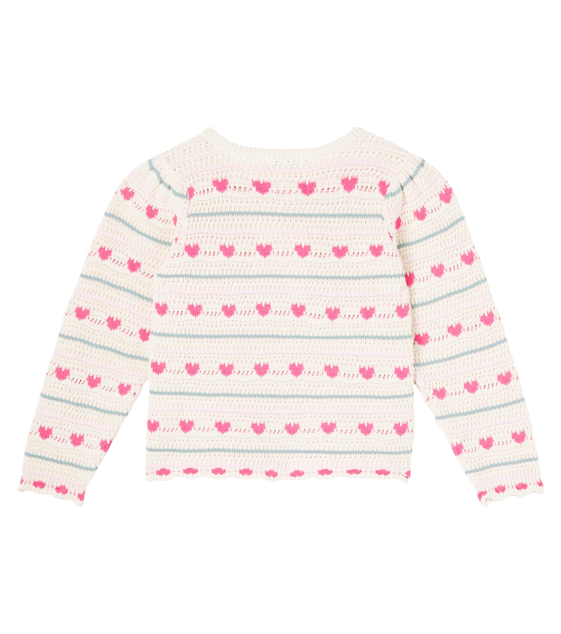 Josie crochet cotton and wool sweater | Bebe Organic