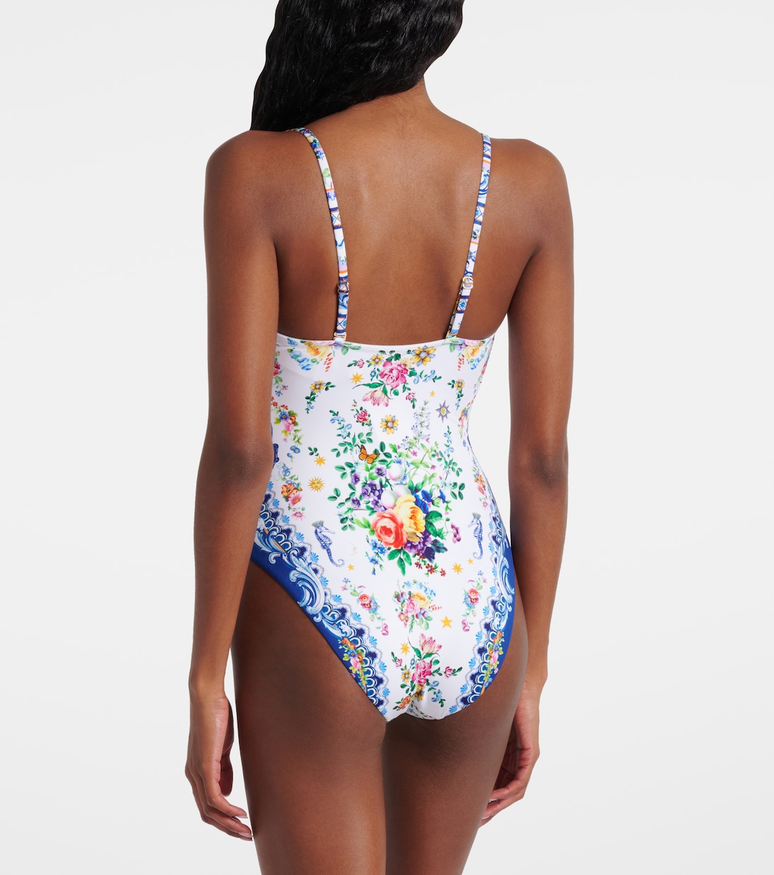 Embellished printed swimsuit | Camilla