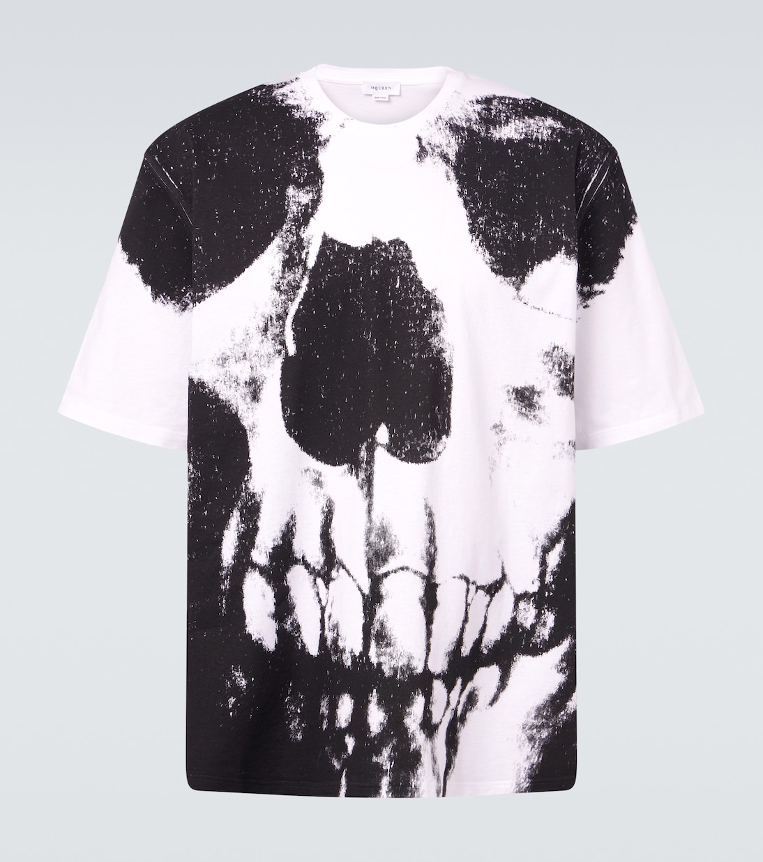 Bedrucktes T-Shirt Skull aus Baumwoll-Jersey | McQueen