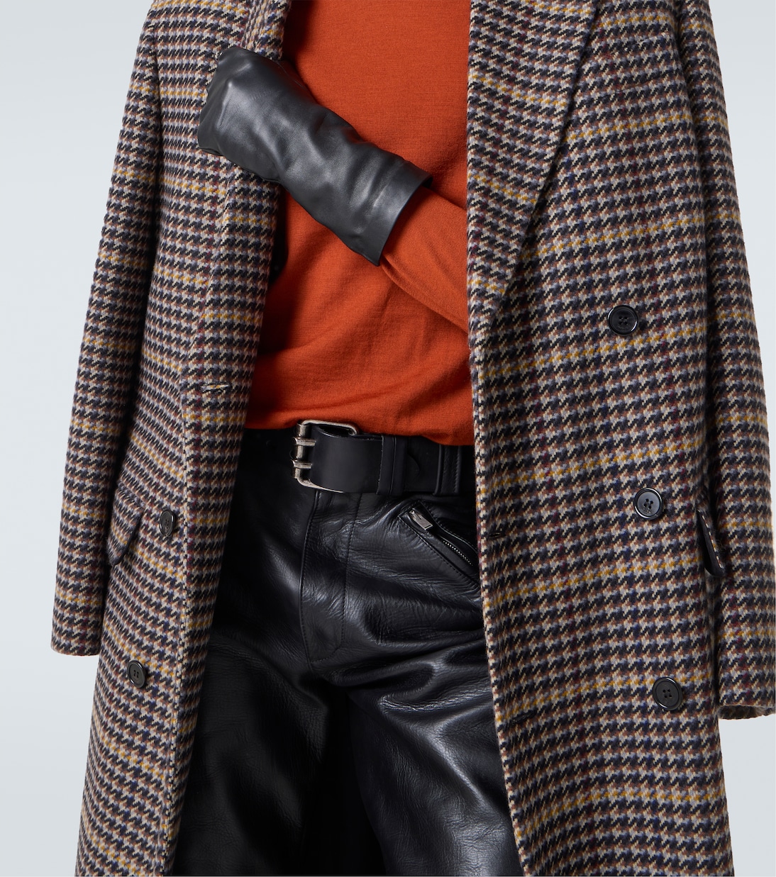 Motorcycle leather belt | Saint Laurent