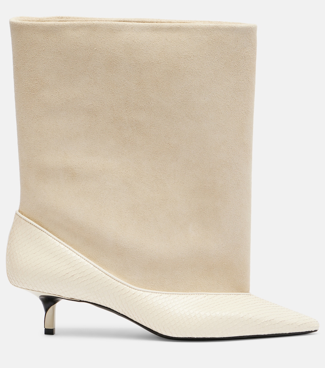 Tourni leather and suede ankle boots | Jacquemus