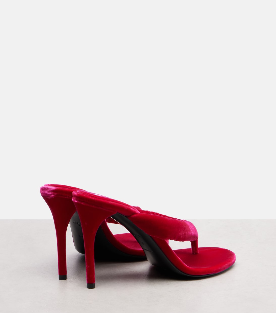 Boudoir 90 velvet thong sandals | Alaïa