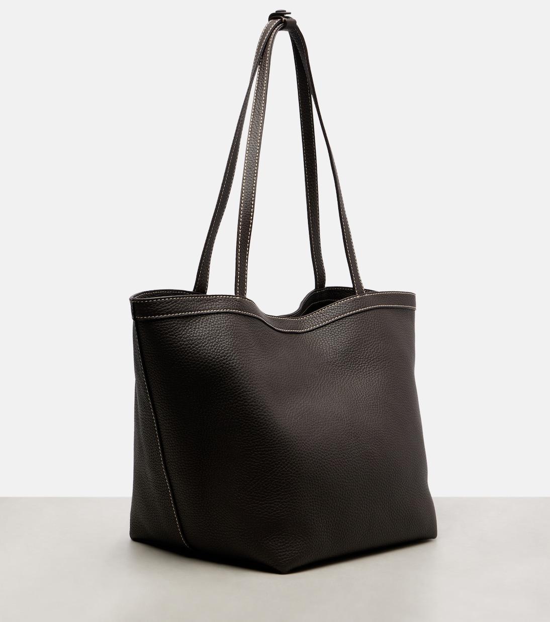 Park Large leather tote bag | The Row
