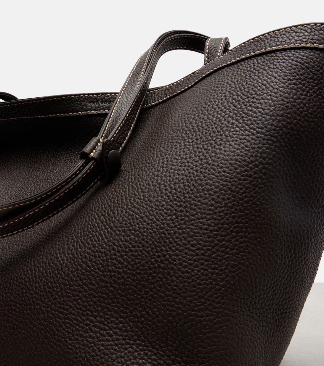 Park Large leather tote bag | The Row