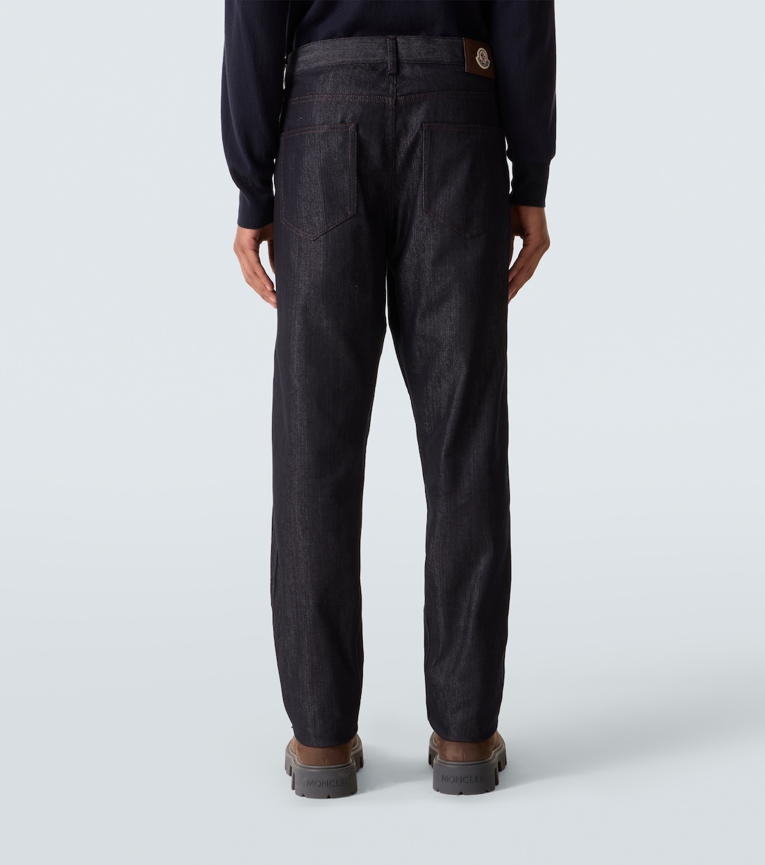 Jean droit à taille mi-haute | Moncler