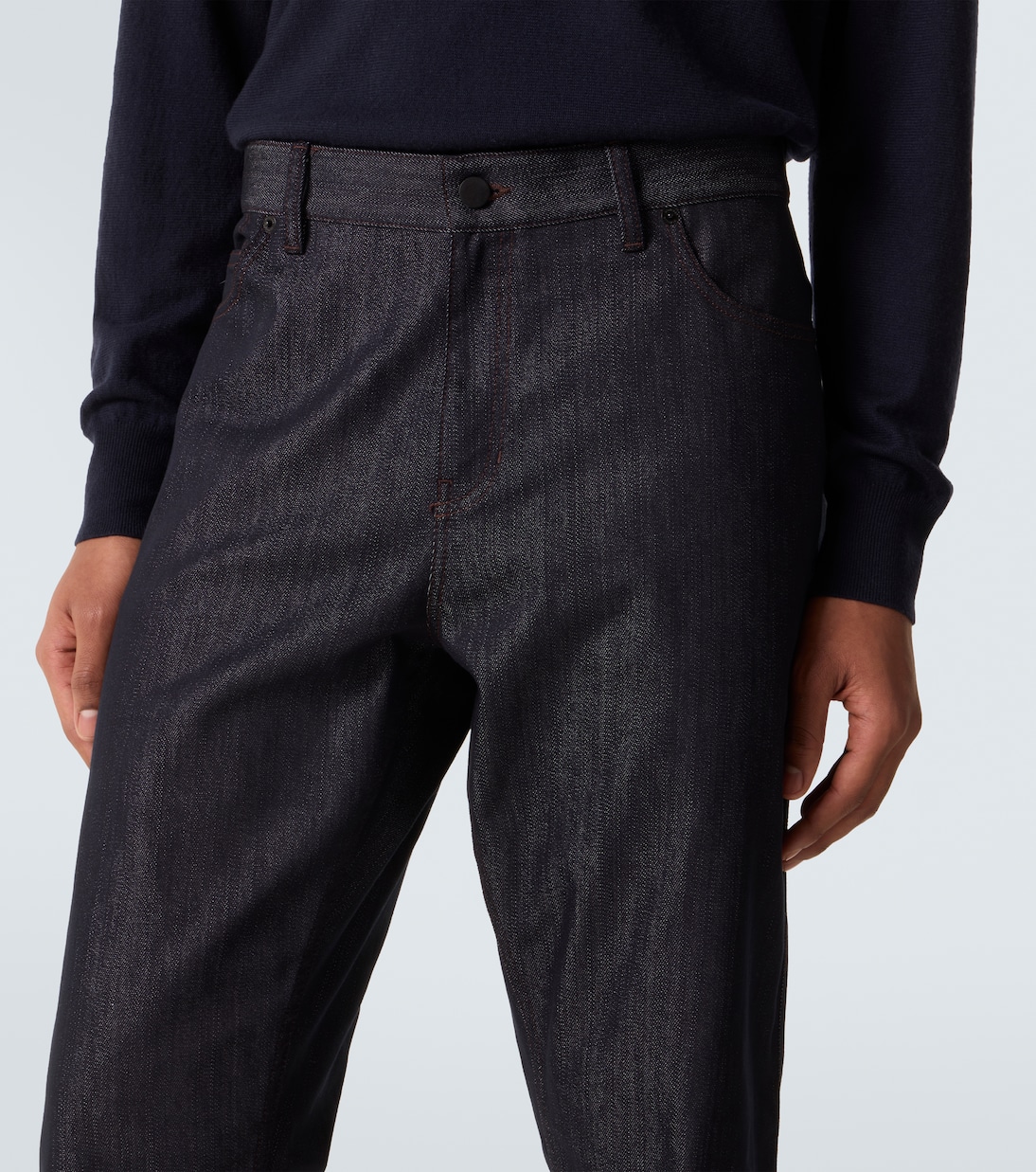 Jean droit à taille mi-haute | Moncler