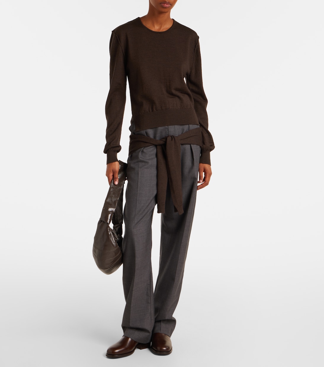 Trompe l'oeil wool-blend sweater | Lemaire