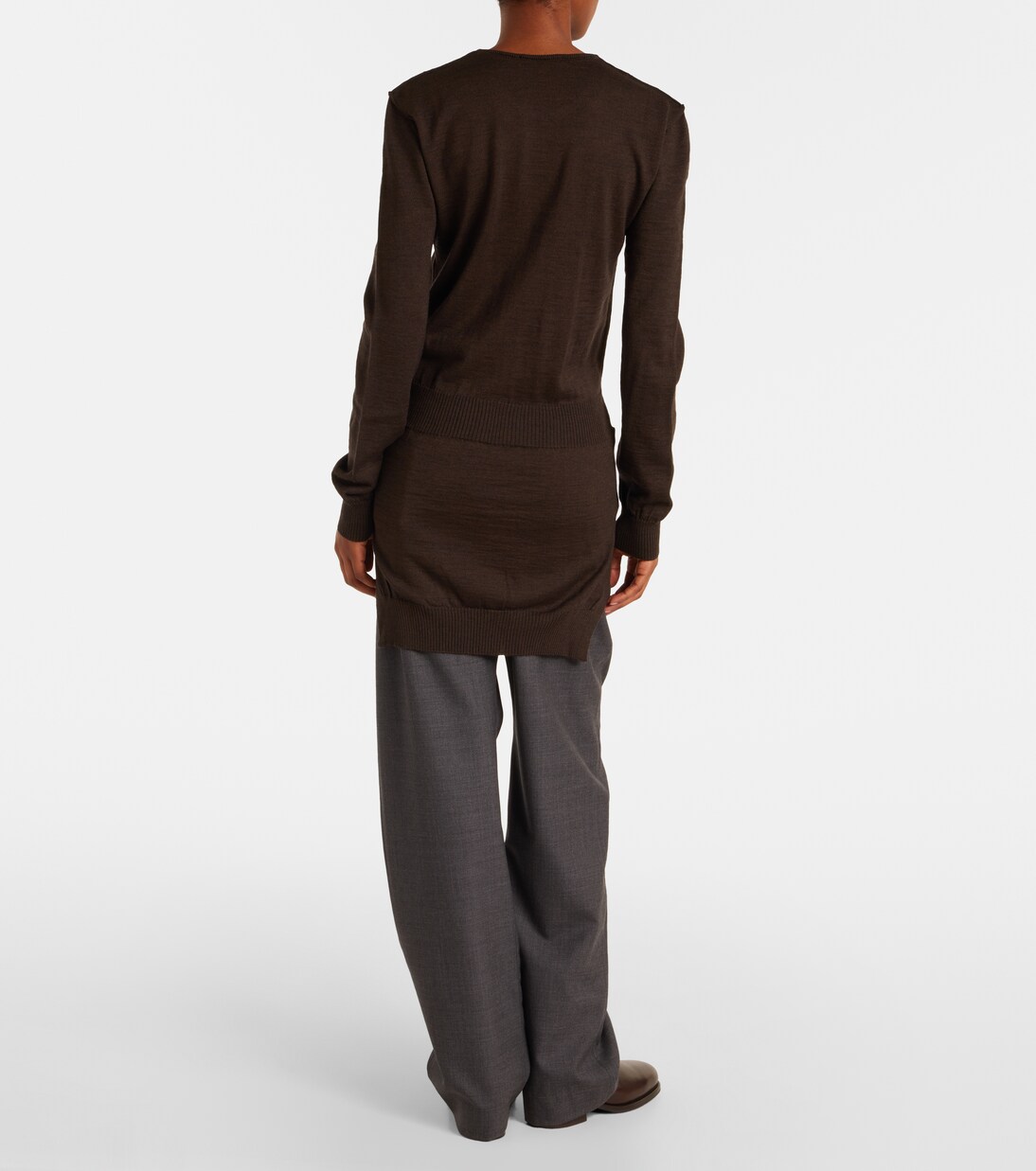 Trompe l'oeil wool-blend sweater | Lemaire