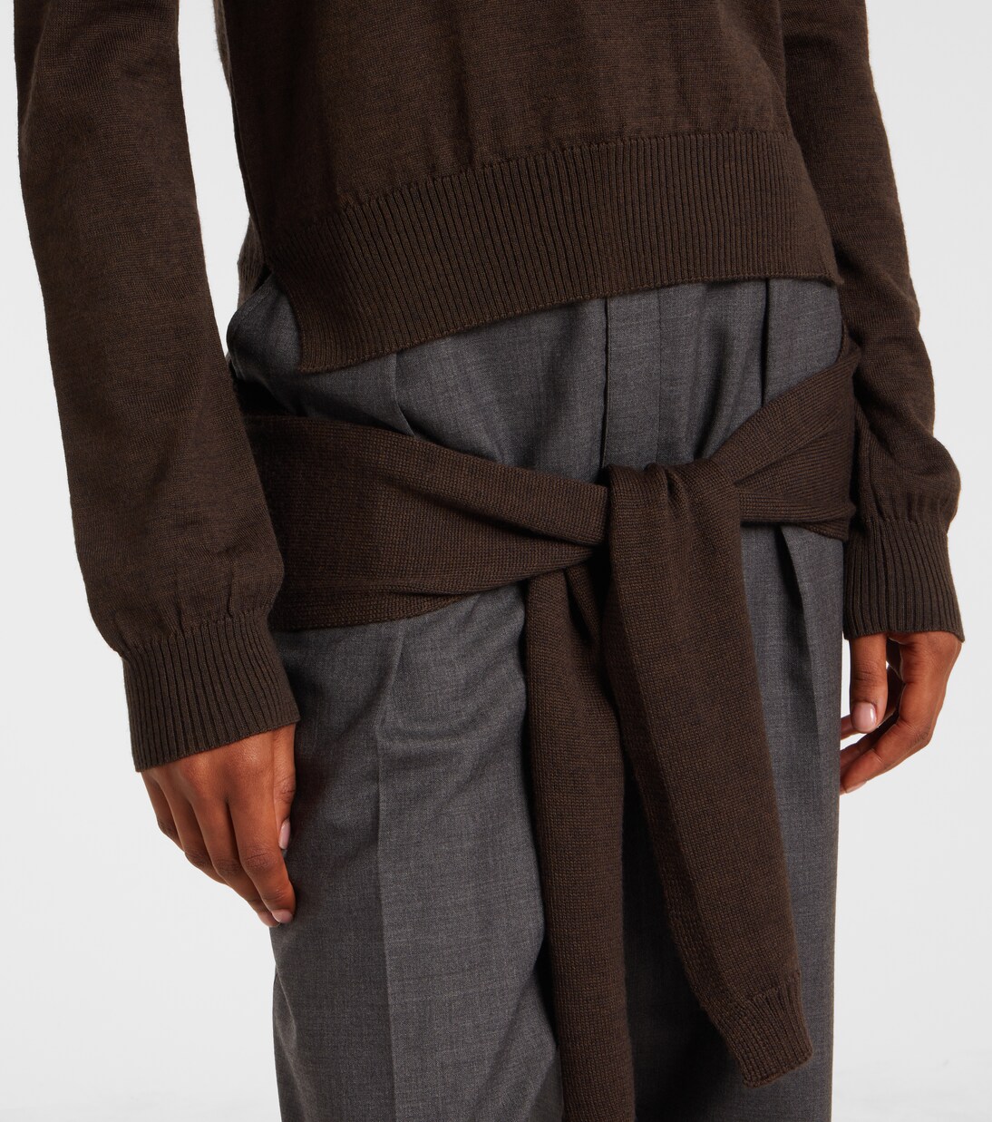 Trompe l'oeil wool-blend sweater | Lemaire