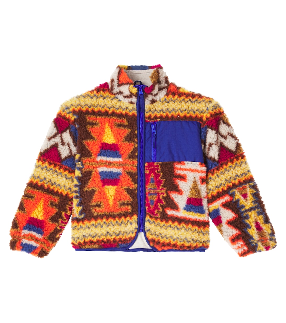 Carlos argyle wool-blend fleece jacket | The New Society