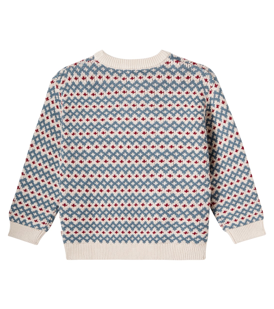 Harlow jacquard cotton sweater | Wheat