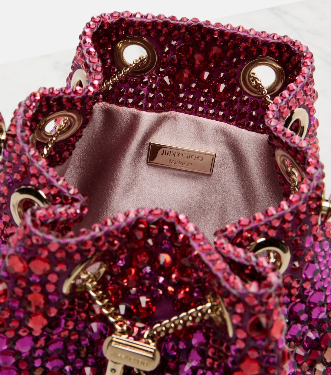 Bon Bon embellished bucket bag | Jimmy Choo