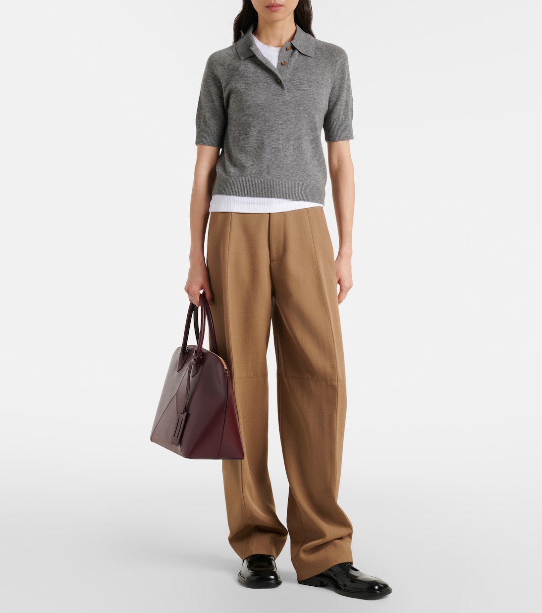 Wool polo shirt | Victoria Beckham