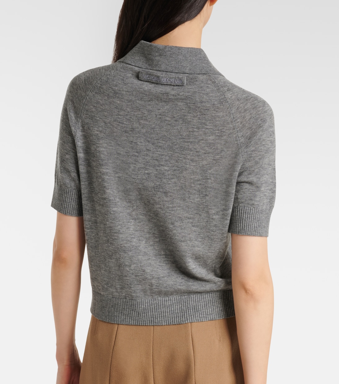 Wool polo shirt | Victoria Beckham