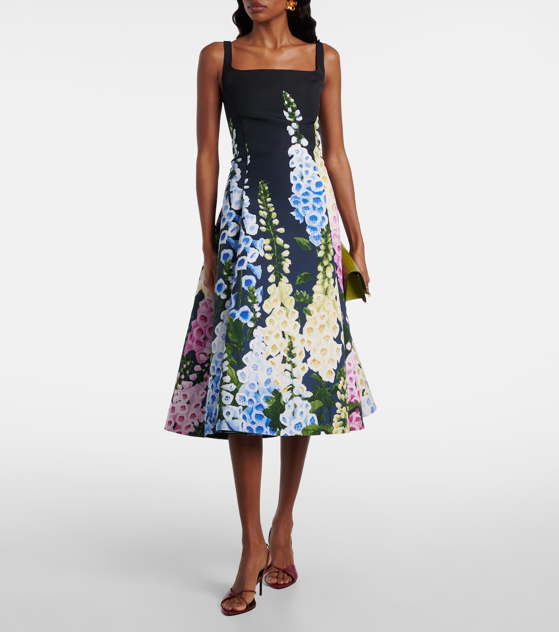 Robe de cocktail à fleurs | Oscar de la Renta