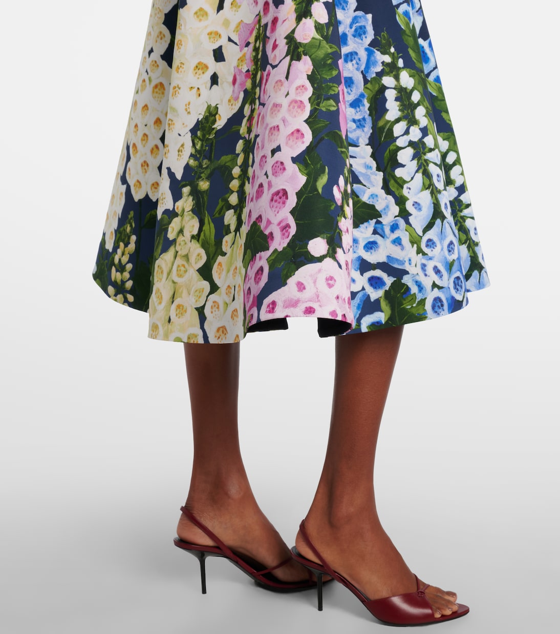 Robe de cocktail à fleurs | Oscar de la Renta