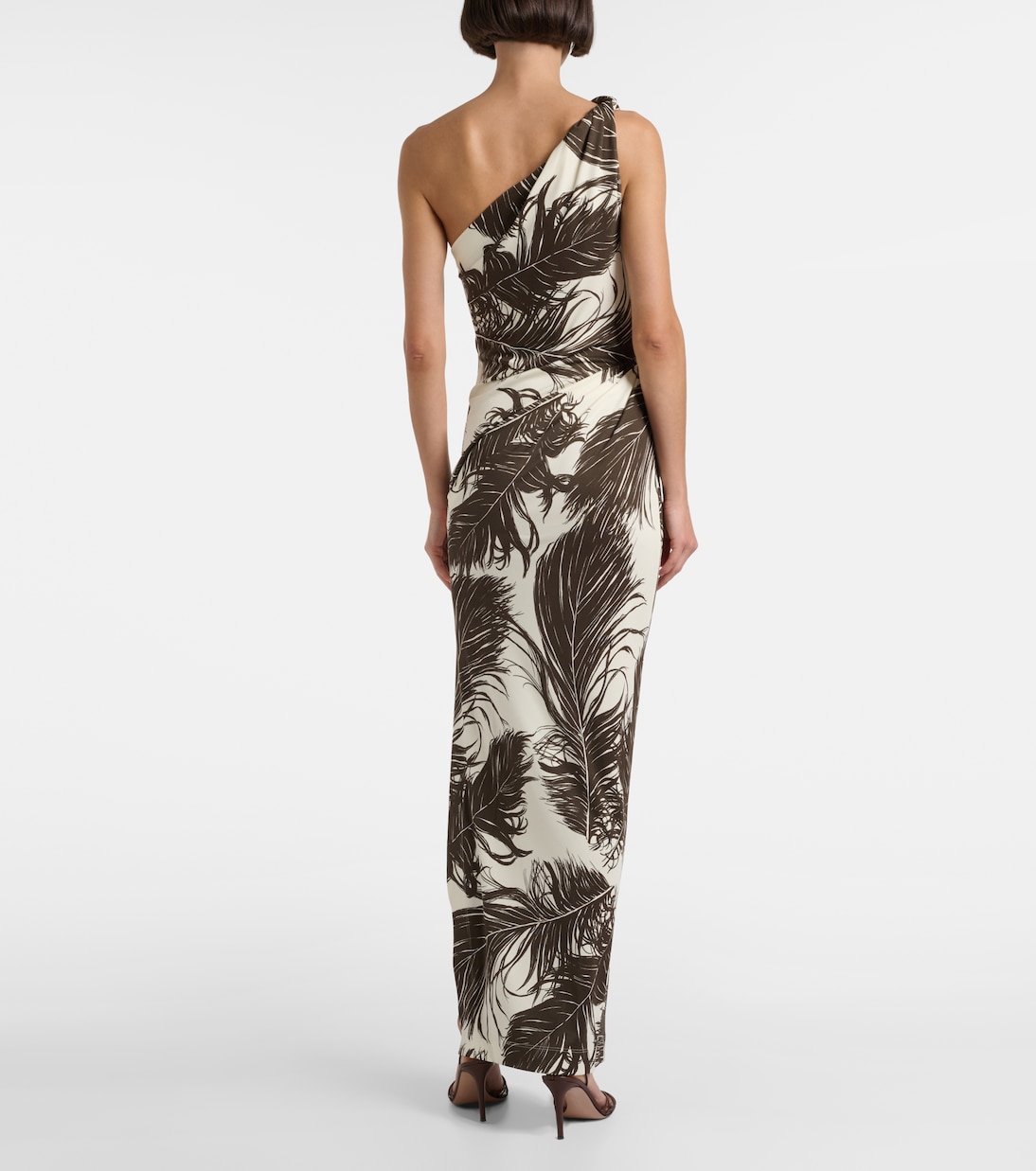 One-Shoulder-Maxikleid aus Jersey | Oscar de la Renta