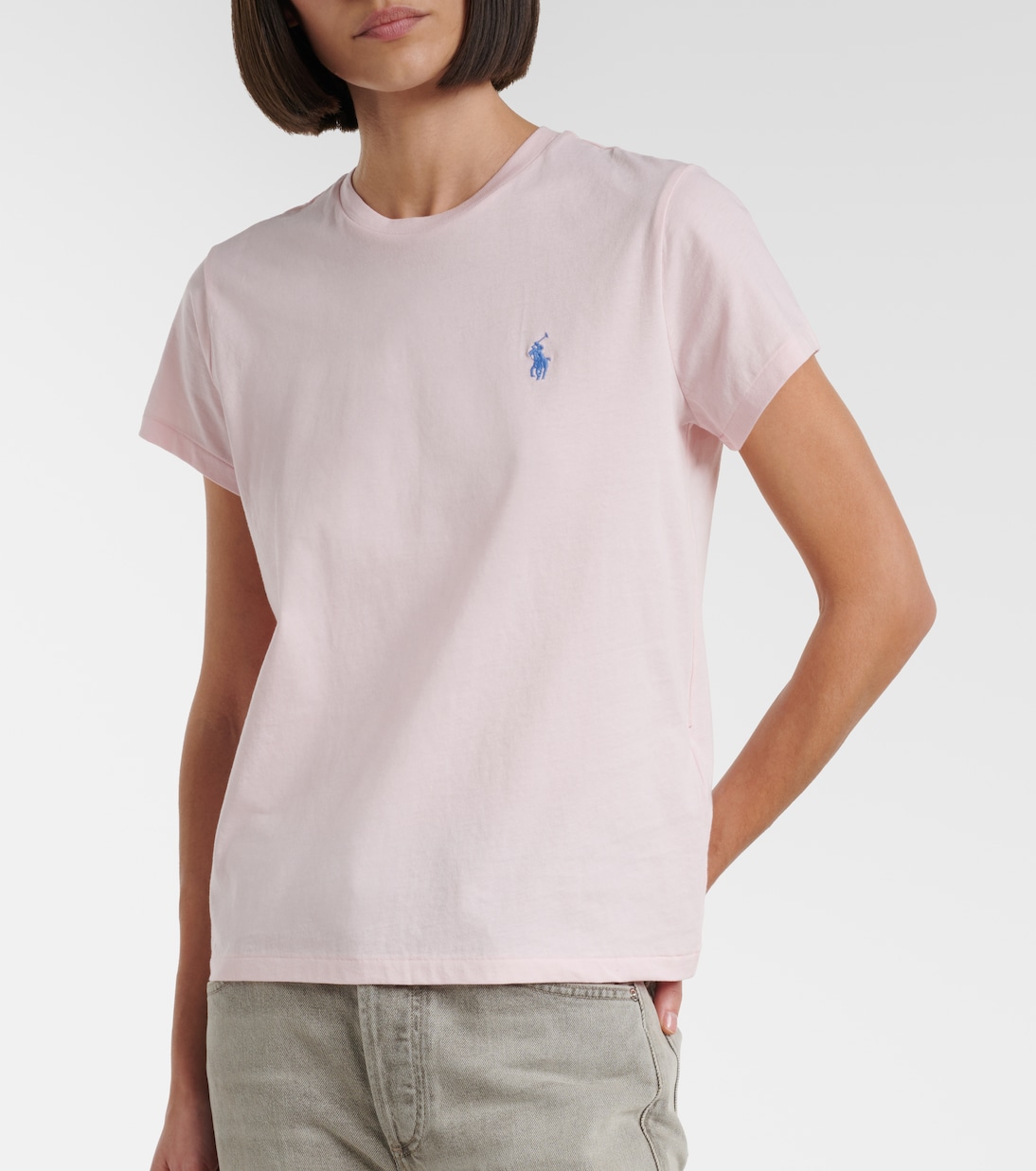 Embroidered cotton jersey T-shirt | Polo Ralph Lauren