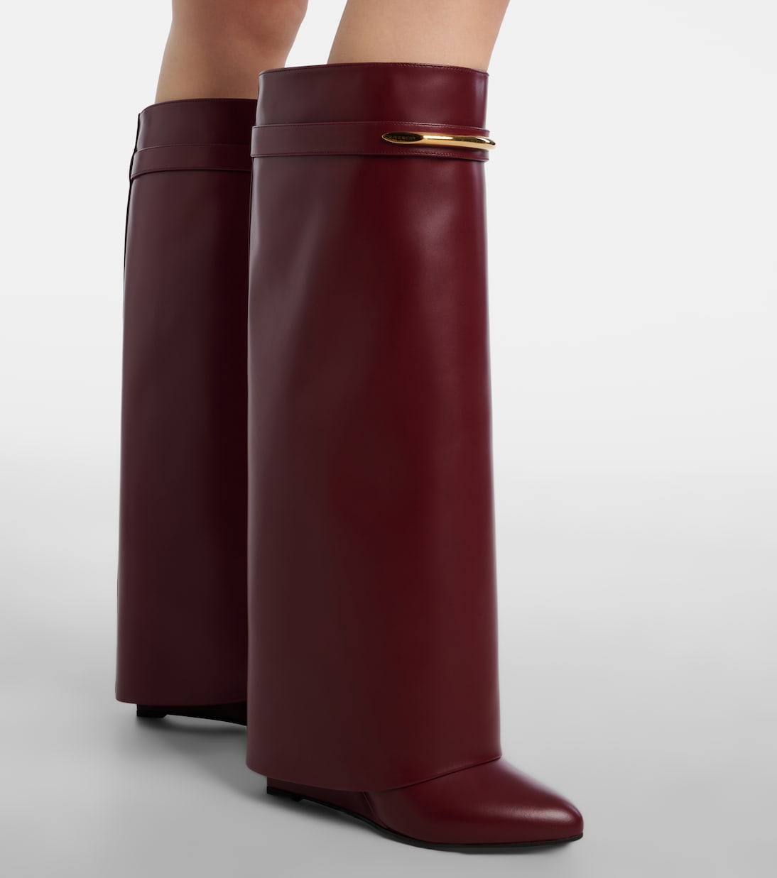 Shark 95 leather knee-high boots | Givenchy